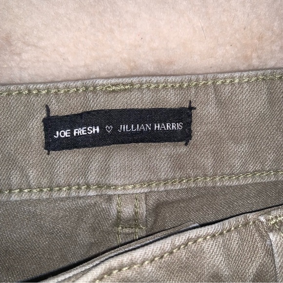 Joe Fresh Olive High Rise Straight Jeans 29 - Picture 4 of 12